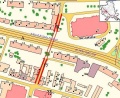 Położenie ulicy Wielkiej Księżej (K) i Małej Księżej (yy)Interaktywna mapa miasta Szczecin (fragment)[K – Grosse Papenstraße, yy – Kleine Papenstraße, A – Breitestraße, xx – Rosengarten]
