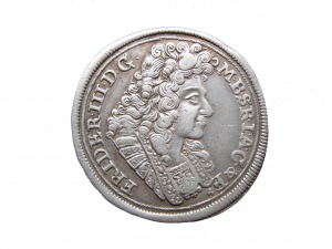 2/3 talara, Fryderyk III, 1689, mennica Stargard, srebro, ø 39 mm