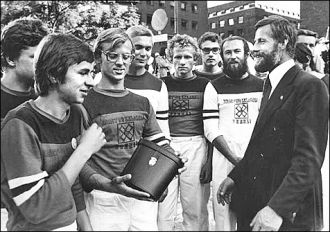 Kpt. Krzysztof Baranowski i załoga „Zewu Morza” w Oslo