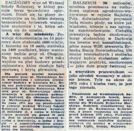Kurier Szczeciński z 11 kwietnia 1972 tekst: Jolanta Frydrykiewicz