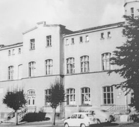 Pierwszy gmach Rektoratu WSR w Szczecinie (1954) przy ówczesnej ulicy Arkońskiej 1