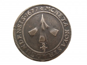 2/3 talara, 1677, srebro, ø 38,7 mm