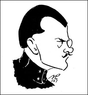 Karykatura aktora Władysława Jabłońskiego (1952)