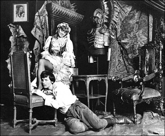Anna Lenartowicz (Basia) i Andrzej Oryl (Tadzio) w Dworze nad Narwią (1979) - fot. Zbigniew Ryngwelski