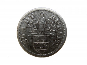 50 fenigów, Bobolice, b. d., żelazo, ø 23,3 mm